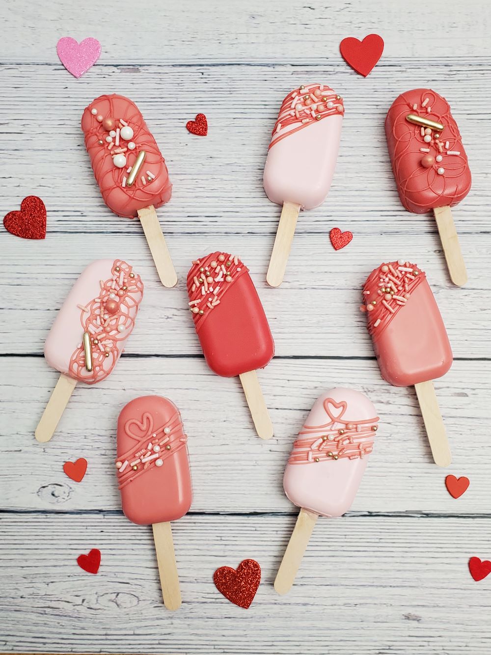Red Velvet Valentines Day Cakesicles
