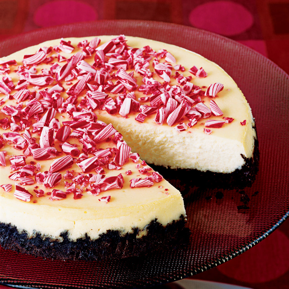 White Chocolate Peppermint Cheesecake