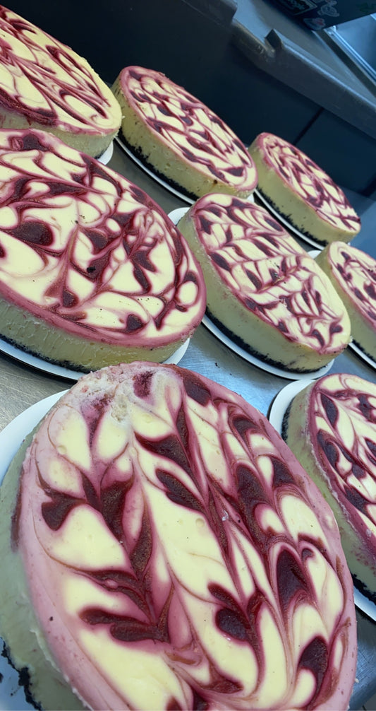 White Chocolate Cherry Cheesecake